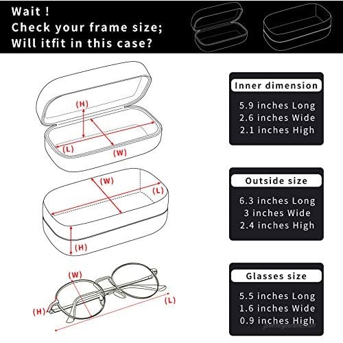 Reading Eyeglasses Case & OverSize Sunglasses Case & Cleaning Cloth & Tool Kit
