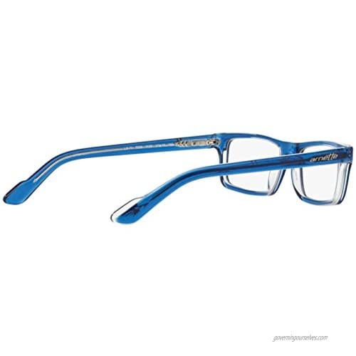 Arnette LO-FI AN7060 - 1130 Eyeglasses TRASLUCENT BLUE Frame w/ Clear Demo Lens 47mm