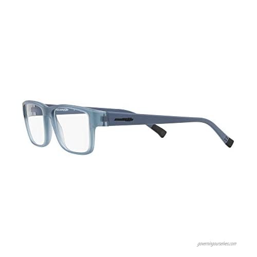 ARNETTE Men's An7165 District VII Rectangular Prescription Eyeglass Frames
