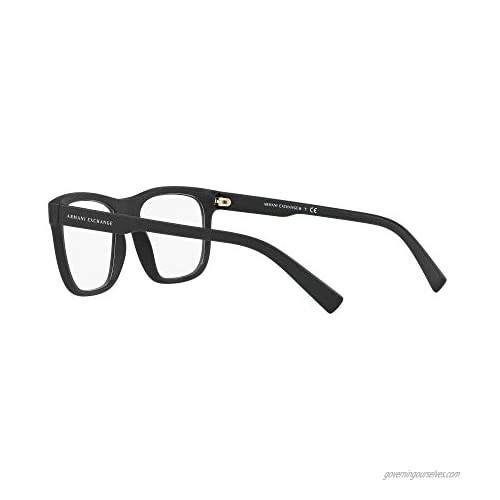 AX Armani Exchange Men's Ax3050 Square Prescription Eyeglass Frames