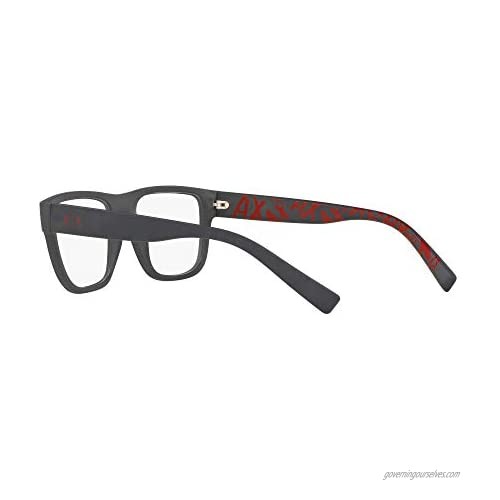 AX Armani Exchange Men's Ax3062 Rectangular Prescription Eyeglass Frames