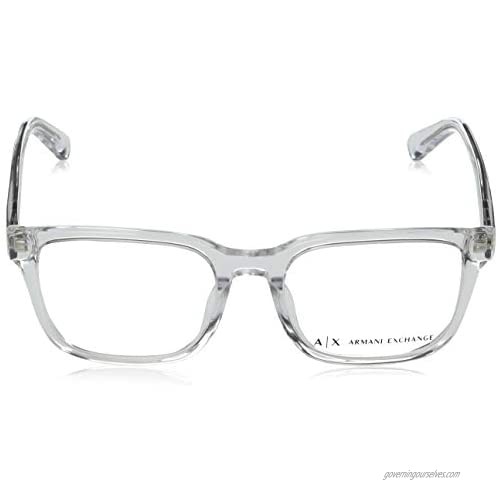 AX Armani Exchange Men's Ax3071f Asian Fit Rectangular Sunglasses