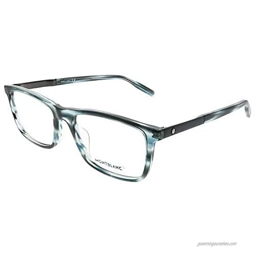 Eyeglasses Montblanc MB 0021 O- 004 Blue/Ruthenium