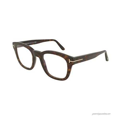 Eyeglasses Tom Ford FT 5542 -B 052 Shiny Dark Havana Rose Goldt Logo/Blue Multicolour 50/22/145