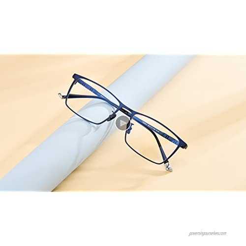 FONEX Titanium Glasses Frame for Men Square Eyewear Full Optical Eyeglasses F85641