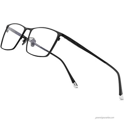 FONEX Titanium Glasses Frame for Men Square Eyewear Full Optical Eyeglasses F85641