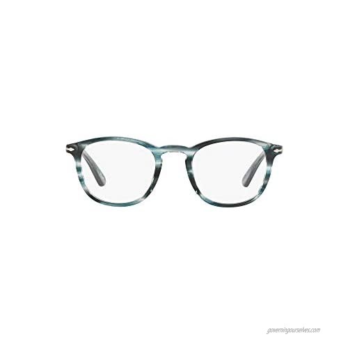 Persol Men's Po3143v Rectangular Prescription Eyeglass Frames