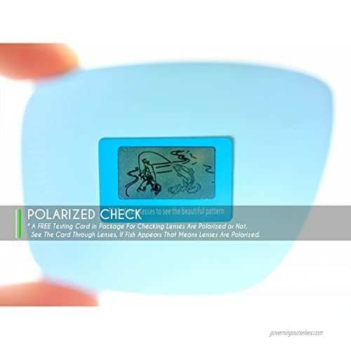 Mryok 4 Pair Polarized Replacement Lenses for Costa Del Mar Caballito Sunglass - Stealth Black/Fire Red/Ice Blue/Emerald Green