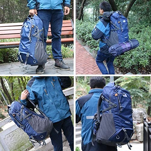 EULANT Hiking Backpacks with USB Charging and Headphone Interface Large Capacity & Waterproof with Rain Cover
