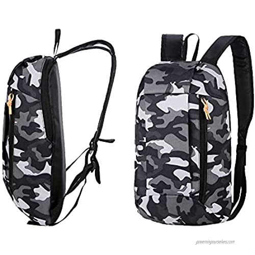 Hiking Backpack Small Lightweight Camping Backpack Hiking Daypack Camo Printed Travel Backpack Outdoor Backpack for Men Women Girls Students