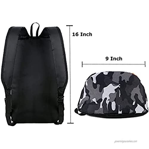 Hiking Backpack Small Lightweight Camping Backpack Hiking Daypack Camo Printed Travel Backpack Outdoor Backpack for Men Women Girls Students