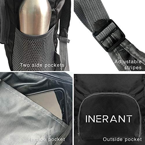 INERANT 20L Lightweight Packable Backpack - 2 Foldable Travel Bags