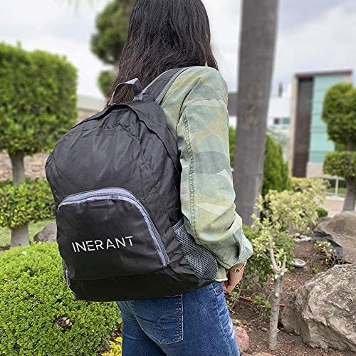 INERANT 20L Lightweight Packable Backpack - 2 Foldable Travel Bags