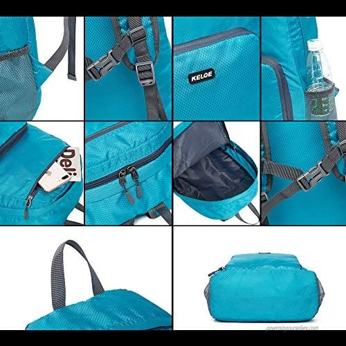 KELOE Folding Ultraportable Hiking Daypack Bag