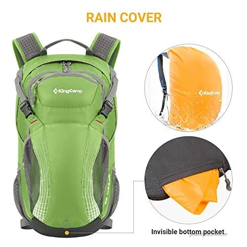 KingCamp 25L Cycling Backpack With Rain Cover Helmet Storage for Hiking Camping
