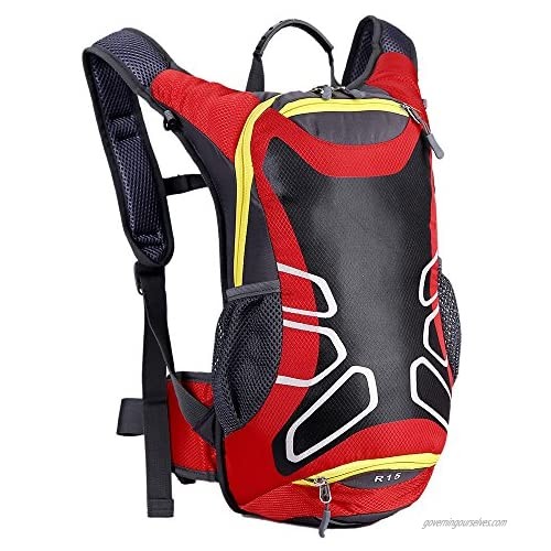 Oct17 Backpack Men Women Water Resistant Durable Adjustable Travel Cycling Hiking Camping Outdoor Daypack Waterproof