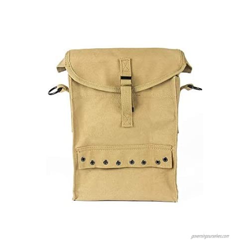 OLEADER WW2 US Army WW2 Medic Bag Military First Aid Carry Pack Pouch Khaki