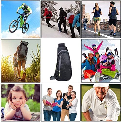 Sling Chest Bag Small Mini Cross Body Shoulder Backpacks with Adjustable Belt for Men Women Outdoors Travel Phone