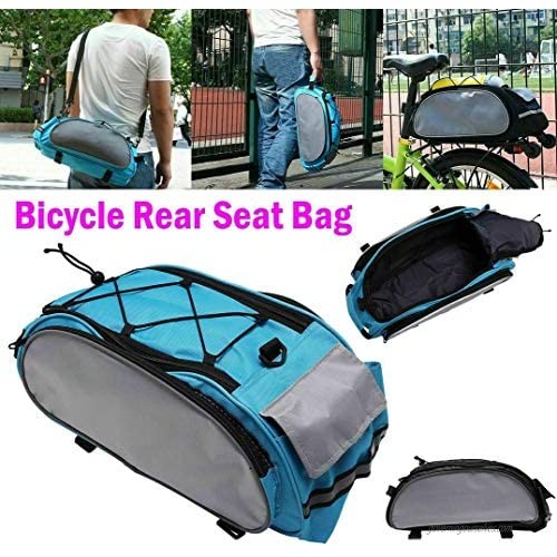 SOTTYH Bicycle Seat Rear Bag Waterproof Bike Storage Pannier Rack Pack Shoulder Cycling Bag Seat Carrier