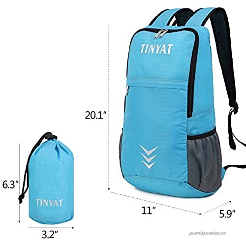 TINYAT 5L 21L Rainproof Ultralight Foldable Lightweight Packable Backpack for Hiking Camping Travel