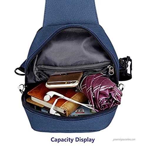 Yeefay Sling Bag Small Rucksack Chest Crossbody Shoulder Sling Backpack for Men and Women