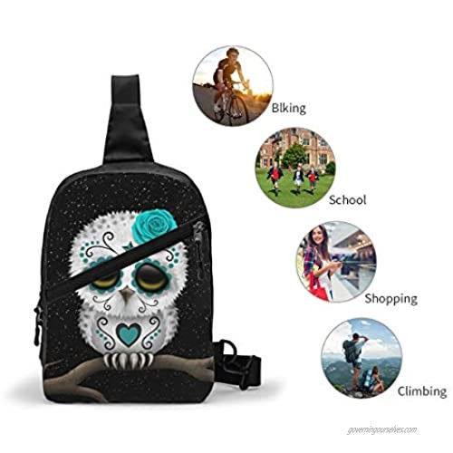YEGFTSN Orca Whale Sling Bag Chest Shoulder Backpack Fanny Pack Crossbody Bags for Men Women Travel Hiking Outdoors