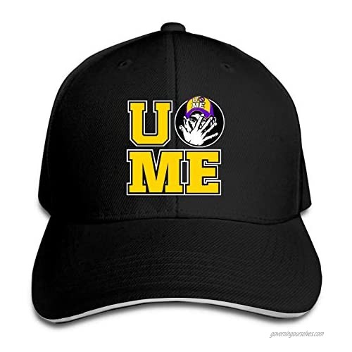 Adult Classic Cant See Me John Cena U Poster Logo Baseball Cap Adjustable Curved Brim Cap Casual Sports Sun Hat for Men Women