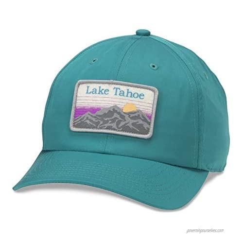 AMERICAN NEEDLE Lake Tahoe Drifter Nylon Slouch Adjustable Snapback Hat Teal