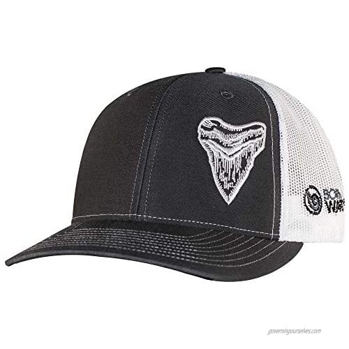 Born of Water Megalodon MEG Tooth Trucker Hat: Scuba Dive | Freediving | Spearfishing