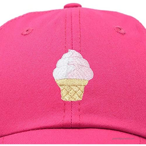 DALIX Soft Serve Ice Cream Hat Cotton Baseball Cap
