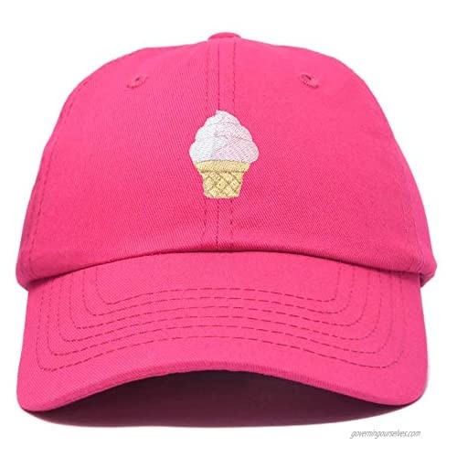 DALIX Soft Serve Ice Cream Hat Cotton Baseball Cap