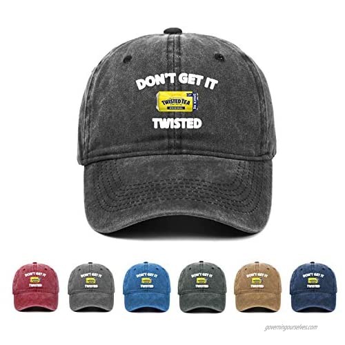 Don’t Get It Twisted Tea Hat  Twisted Tea Baseball Cap Sun Protection Trucker Dad Hat