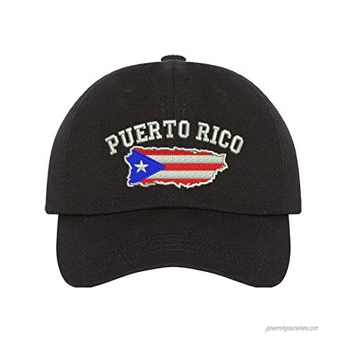 DSY Lifestyle Puerto Rico Map Baseball Cap - Boricua Baseball Hat Dad Hat Unisex