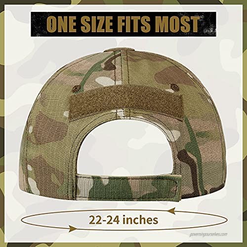 Hestya Military Patch Hat Tactical Army Hat Adjustable Camo Operator Cap Baseball Cap for Men Women Outdoor