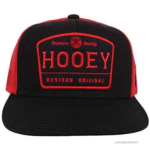 Hooey LLC Trip Black and Red Trucker Cap