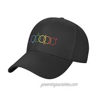LGBT Gay Pride Hat Baseball Cap Lesbian Rainbow Dad Hat Pride Month Gifts Unisex Adjustable Trucker Hat