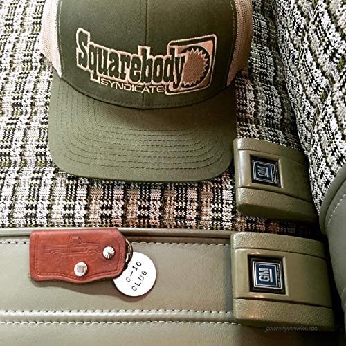 Squarebody Syndicate Green and Khaki Vintage Snapback Curved Bill Hat for Men
