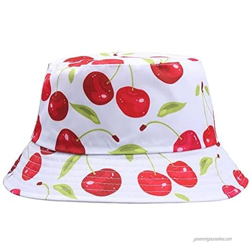 Bucket Hats Fruit Cap Sunhat Fisherman Hat Beach Cap Cotton