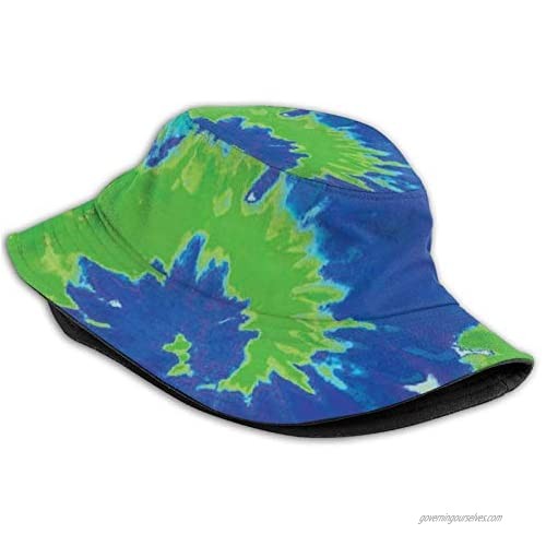Cute Tie Dye Bucket Hat Cool Print Fishing Hat Sun Protection Packable Bucket Hat Aesthetic Unisex Pattern