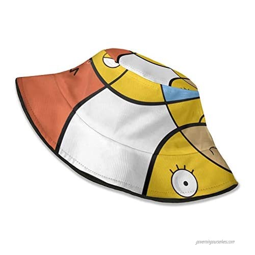 Daily Cartoon Cute Sunshade Bucket Hat One Size Loose Daily Big Brimmed Cap Gift