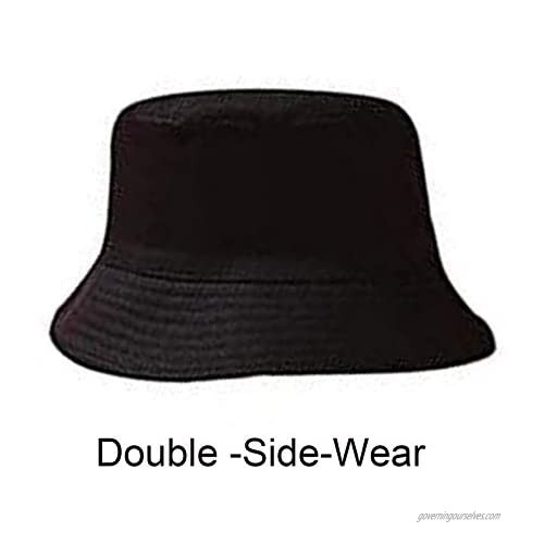 GIEXREN Cute Print Bucket Hat Summer Travel Double Side Wear Fisherman Cap for Women Men Teen Girls