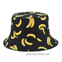 GIEXREN Cute Print Bucket Hat Summer Travel Double Side Wear  Fisherman Cap for Women Men Teen Girls