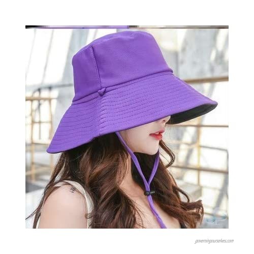jinlvqi Womens Fisherman's Hat Multifunction Adjustable Solid Colo Fishing Fisherman Bucket hat
