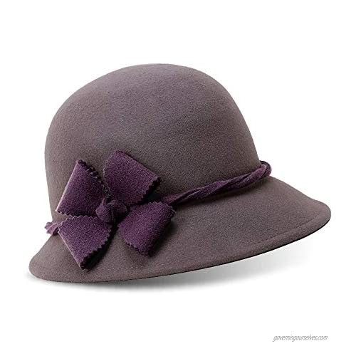 kekolin Female Style hat Wool Felt Bucket Hat Winter Fall