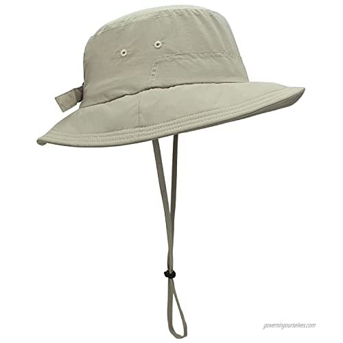 QingFang Unisex Breathable Bucket Hat for Men UV Protection Hiking Hat UPF50+ Sun Hat
