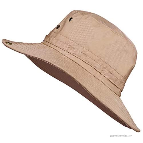 Samtree Solid Color Bucket Hat Sun Protection Outdoor Fishing Garden Boonie Cap