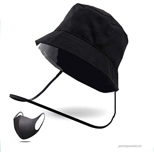 Transparent Cover Fisherman's hat  Blocking The Droplets  preventing Saliva  Wind and Sand Blowing into The Eyes  Blocking The Sun  Transparent Eye Protection  Unisex