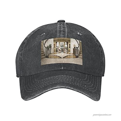 NOTZERO Luxury Palace Adult Casual Cowboy HAT Mens Adjustable Baseball Cap Hats for MENLuxury Palace Black