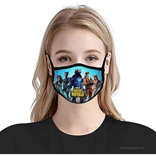 2 Pack/3 Pack Reusable Face Cover Adjustable Outdoor Mouth Protection Cloth Mask for Mens Womens Teens