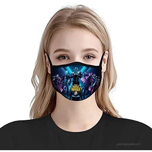 2 Pack/3 Pack Reusable Face Cover Adjustable Outdoor Mouth Protection Cloth Mask for Mens Womens Teens